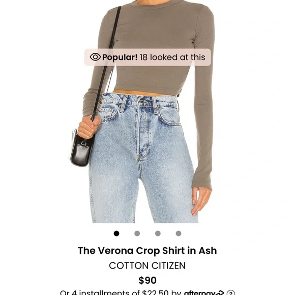 Cotton Cotizen Verona Cropped Tee - Picture 3 of 3